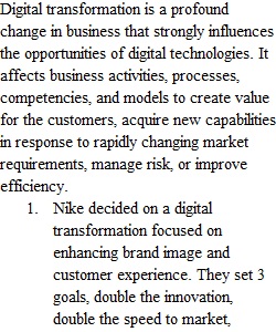 Digital Transformation